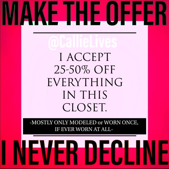 Callie Lives Pants - JUST MAKE THE OFFER: 25%, 35%, 50% or BUY 6 GET 6 EVERYDAY IN THIS MONTH OF JUNE